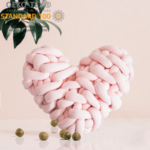 ปลอก<span class=keywords><strong>หมอน</strong></span>อิงทำจากผ้าโพลีเอสเตอร์แบบถักลายความรักสำหรับโซฟา - Product Image 1