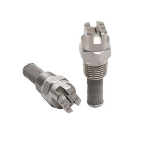 1/8 ugello del ventilatore piatto in acciaio inossidabile "1/4" NPT o BSPT - Product Image 2