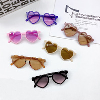 Lunettes de soleil pour enfants Lucky Lovely, lunettes de soleil en forme de cœur pour enfants, lunettes de soleil mignonnes pour filles