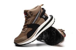 Chaussures de sécurité légères et respirantes avec semelle en PU souple, semelle intermédiaire anti-perforation, tige en maille anti-écrasement, antidérapantes et anti-huile, style tendance - Product Image 4