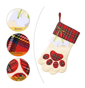 Youlun Hot Sale Großhandel 18in Long Dog <span class=keywords><strong>Cat</strong></span> Claw Shape Geschenkt üte Weihnachts socken für Geschenke an Haustiere Welpen Kinder - Product Image 4