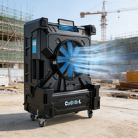 Refroidisseur d'air industriel robuste, fort débit d'air, grand réservoir d'eau, ventilateur durable, refroidissement d'usine, ETL CE SAA