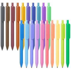Penne a Sfera in Plastica Multicolore per <span class=keywords><strong>Scrittura</strong></span> Fluida e Diario, Inchiostro Nero 0.5mm Retrattile - Product Image 1