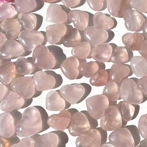 Cristales de Piedra Natural a Precio de Fábrica, Forma de Corazón, Piedras Curativas de 2-3 cm, Cristal de Cuarzo Rosa, Corazón Rosa, Día de San Valentín - Product Image 2
