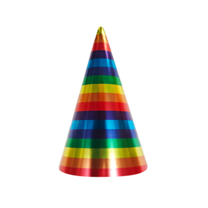Kit di Accessori per Feste Arcobaleno per Bambini e Adulti, Cappelli a Cono, Maschere e Soffietti per Compleanni, Carnevale e Festival - Product Image 3