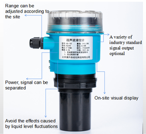 Weistoll Industrial Waterproof 4-20mA Integrated ABS Ultrasonic <strong>Level</strong> Sensor &amp; <strong>Water</strong> Tank <strong>Gauge</strong> with LCD Display 0.3% Accuracy - Product Image 2