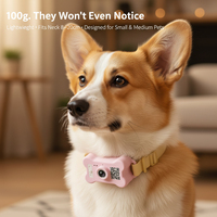 Collier de suivi pour animaux de compagnie 2-en-1 avec caméra et GPS, idéal pour éviter que votre animal ne s'éloigne – Nouveauté 2026