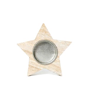 Wood Candlestick Holder Christmas <b>Tree</b> <b>Star</b> Snowflake Heart Shape MDF Home Decoration <b>For</b> Holiday Gift - Product Image 5