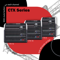 Console de mixage audio CHORDIO CTX-12 à 12 canaux, amplificateur de puissance DSP 99, équipement sonore professionnel pour spectacle Srage