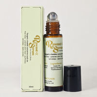Sérum hydratant pour la peau à l'huile d'amande et de ricin naturelle, réduit les cernes, unifie le teint, apaisant, efficace, flacon roll-on