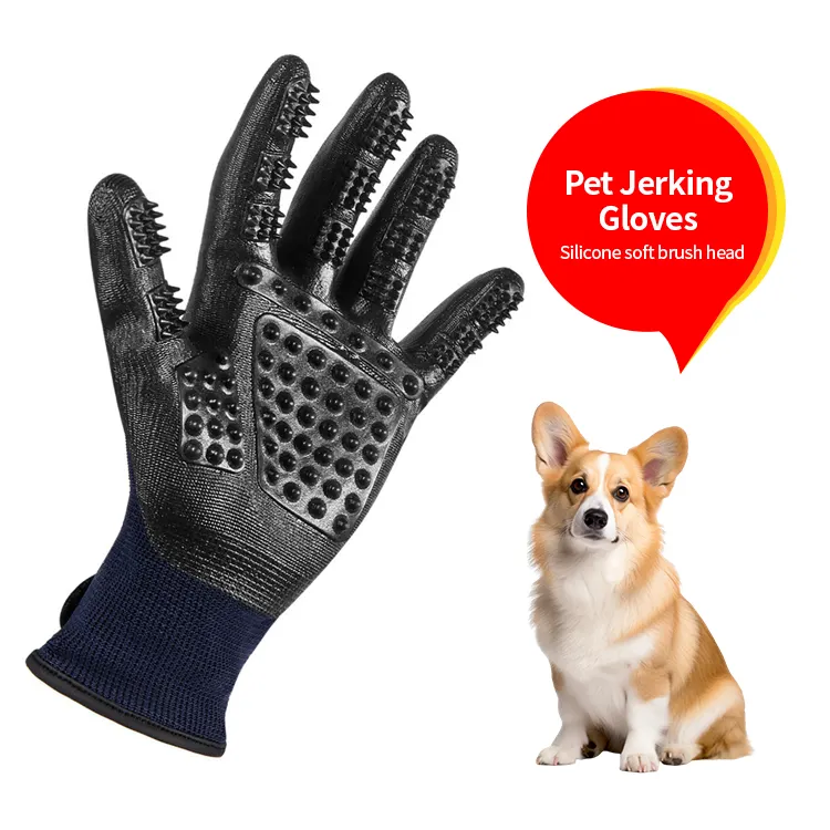 Groothandelsprijs Huisdier Handschoen Hond Drinken Verzorging Ronde Borstel Voor Tanden Schoon Deshedding Met Zelfreinigende Slicker