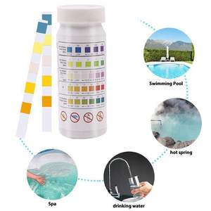 Bandes de test d'eau multifonctionnelles 5 en 1 haute précision pour piscine, spa, aquarium, test de <span class=keywords><strong>chlore</strong></span>, <span class=keywords><strong>pH</strong></span>, alcalinité, dureté - Product Image 6