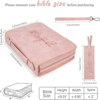 BSCI Faux cuir mode Bible couverture PU grand étui biblique avec Design minimaliste en relief accessoires bibliques chrétiens pour les filles