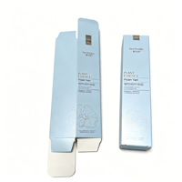 Boîte cosmétique en carton pliable haut de gamme biodégradable pour soins de la peau, avec logo estampé à chaud et impression UV, vente en gros