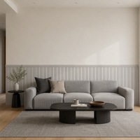 Panel Dinding Interior Ramah Lingkungan Tahan Air Anti Rayap PS Wainscoting untuk Grosir untuk Dekorasi Rumah