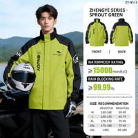 Combinaison de pluie imperméable pour moto, deux pièces, imperméable de moto, capuche amovible, M-3XL
