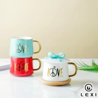 Tasse en céramique personnalisée tasse à café en porcelaine personnaliser emballage design logo usage quotidien café bureau