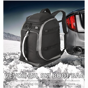 Sac à bottes de snowboard VEVOR 65L, sac à dos de voyage pour femme, imperméable, durable, extérieur en Oxford 1680D, fond pour casques et lunettes - Product Image 2