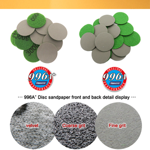 Disque abrasif en carbure de silicium imperméable à l'eau de 1 pouce (25 mm) pour ponçage humide et sec, avec fixation auto-agrippante, pour le polissage du verre, du bois et du métal - Product Image 5