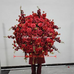 Hot Sale Flower Wedding Arrangements rosemorning flower <b>ball</b> Custom Super Big red Rose flower <b>ball</b> - Product Image 2