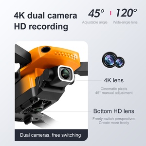 Drone pliable mini <span class=keywords><strong>KY907</strong></span> à trois côtés avec évitement d'obstacles, caméra HD 4K, télécommande, vente chaude - Product Image 6