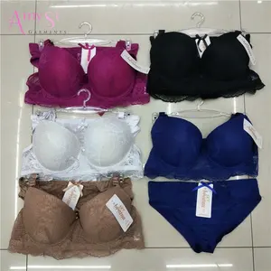 2.6 USD BR220 이우 Amysi 의류 B C 컵 믹스 크기 38-44 레이디 팬티 브래지어 속옷