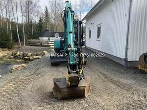 Excavatrice sur chenilles KOBELCO Sk45 d'occasion, engin de construction avec moteur Hino, pompe hydraulique, garantie 1 an, poids en marche de 4 tonnes - Product Image 3