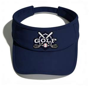 Gorra de visera de golf con bordado de letras, unisex, ajustable, transpirable, con protección solar para el campo de golf - Product Image 4