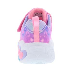 Chaussures pour filles à lacets lumineuses For Eternal Heart, fermeture auto-agrippante, rose clair multicolore avec motif cœur - Product Image 3