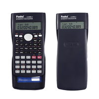 Foska 240 fonctions calculatrice lycée collège école noir grand affichage calculatrice mathématique pour étudiant enseignant salle de classe