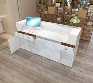 เคาน์เตอร์แคชเชียร์บริษัททันสมัยเรียบง่ายร้านค้าขนาดเล็กสไตล์ยุโรปบริษัทร้านเสริมสวยบาร์โต๊ะแผนกต้อนรับ - Product Image 4