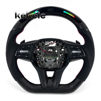 Volant en fibre de carbone LED pour Genesis G70, compatible avec Hyundai Genesis G80 G90 GV60 GV70 GV80 GV90 2018-2025, personnalisable
