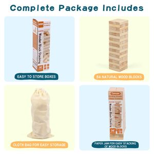 Bán buôn tùy chỉnh chất lượng cao nóng bán cổ điển bằng gỗ Khối Xếp Chồng trò chơi - Product Image 5