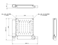 Manual Integral Microscope Combination Linear Stage Table Dual-Axis Slide Platform 100mm Travel Range High Precision