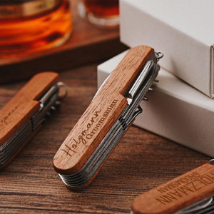 Outil de camping en plein air de haute qualité LOGO personnalisé outil multifonctionnel en bois ouvre-<span class=keywords><strong>vin</strong></span> couteau de cuisine multifonction - Product Image 3