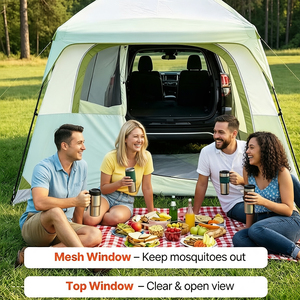 <span class=keywords><strong>Auvent</strong></span> de voiture et tente arrière pour SUV Kawagebo Kamp (KK) Oxford, abri familial pour camping-car, fourgonnette, Jeep, pick-up - Product Image 4