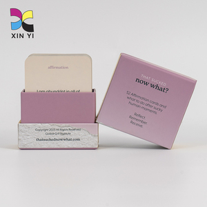 Jeu de cartes d'affirmation positive pour la <span class=keywords><strong>santé</strong></span> mentale quotidienne avec impression personnalisée et support en bois - Product Image 2