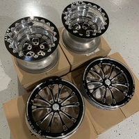 Rines Forjados para Carreras de Dragado de 15, 17, 18 y 20 Pulgadas, 5x114.3, 5x120 PCD, Estilo V-Series, con Beadlock, para Autos de Alto Rendimiento