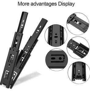 Meilong Hardware <span class=keywords><strong>Muebles</strong></span> Hardware Heavy Duty Extensión Cajón Riel Deslizante - Product Image 4