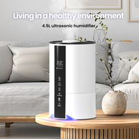 Humidificateur d'air, capacité de 4,5 L, utilisation polyvalente, adapté à la maison, au bureau, à la salle de classe, à divers espaces intérieurs