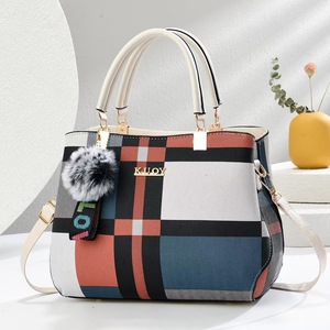 Sac fourre-tout à carreaux pour femmes, grande capacité, sac à bandoulière, tenues de tous les jours, printemps 2024 - Product Image 2