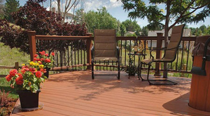 Planches de terrasse extérieures rainurées et creuses en composite <span class=keywords><strong>bois</strong></span>-plastique (WPC) modernes pour usage extérieur - Product Image 5