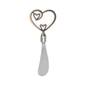 Creative Romantic Three Heart Butter <b>Knife</b> Zinc Alloy Food Grade Cheese <b>Knife</b> Pizza Spatula <b>Bread</b> Tool - Product Image 2