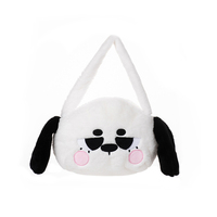 Cute Doggy Design 100% Sac à dos en peluche en fibre de polyester Sac en peluche en coton PP avec un matériau en peluche confortable