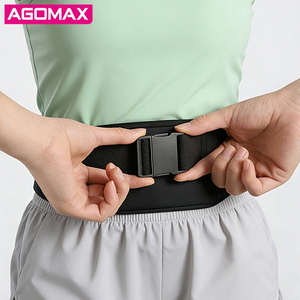 Riñonera Deportiva Delgada y Duradera de Tela Lycra, Cinturón de Gimnasio Ultrafino con Cremallera Lateral para Llaves y Tarjetas - Product Image 5