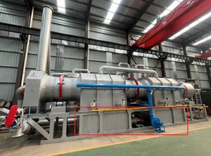 400kg-500 kg/H rotativo continuo biomasa aserrín arroz cáscara carbón que hace la máquina horno de carbonización - Product Image 2