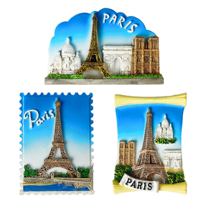 Imanes de Refrigerador Personalizados Hechos a Mano con Resina 3D, Recuerdos Turísticos, Regalos de Viaje, <span class=keywords><strong>Francia</strong></span>, París - Product Image 6
