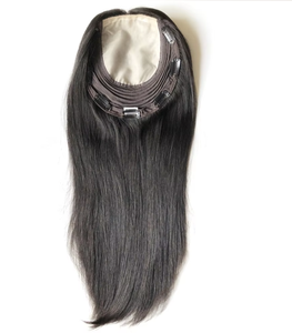 Topper Kosher Juif Personnalisé pour <span class=keywords><strong>Femme</strong></span>, Base en Soie, <span class=keywords><strong>Cheveux</strong></span> Humains Vierges Chinois, Cuticules Alignées, pour la Restauration des <span class=keywords><strong>Cheveux</strong></span> - Product Image 5