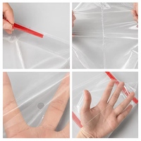 Grands sacs d'emballage transparents en BOPP refermables avec fermeture autocollante pour fleurs, cadeaux, décorations d'anniversaire - Personnalisables
