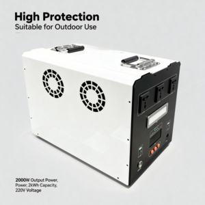 بنك طاقة متنقل خارجي مخصص بسعة 2000-2500 واط ساعة، خفيف الوزن، بطارية ليثيوم فوسفات الحديد، طاقة احتياطية للتنزه والتخييم والاستخدام في حالات الطوارئ - Product Image 3